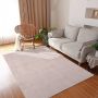 Flycarpets Blake Beige Vloerkleed Hoogpolig Tapijt Zacht Wasbaar op 30°C 160x220 cm Woonkamer - Thumbnail 2