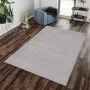 Flycarpets Blake Lichtgrijs Vloerkleed Hoogpolig Tapijt Zacht Wasbaar op 30°C 140x200 cm Woonkamer - Thumbnail 2