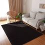 Flycarpets Blake Zwart Vloerkleed Hoogpolig Tapijt Zacht Wasbaar op 30°C 200x300 cm Woonkamer - Thumbnail 1