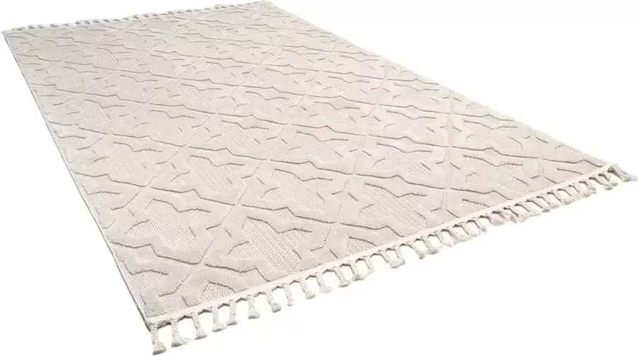 Flycarpets Carol Modern Vloerkleed Crème Laagpolig 200x290 cm