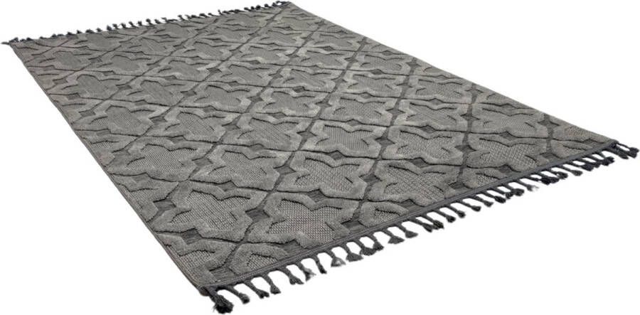 Flycarpets Carol Modern Vloerkleed Grijs Laagpolig 200x290 cm
