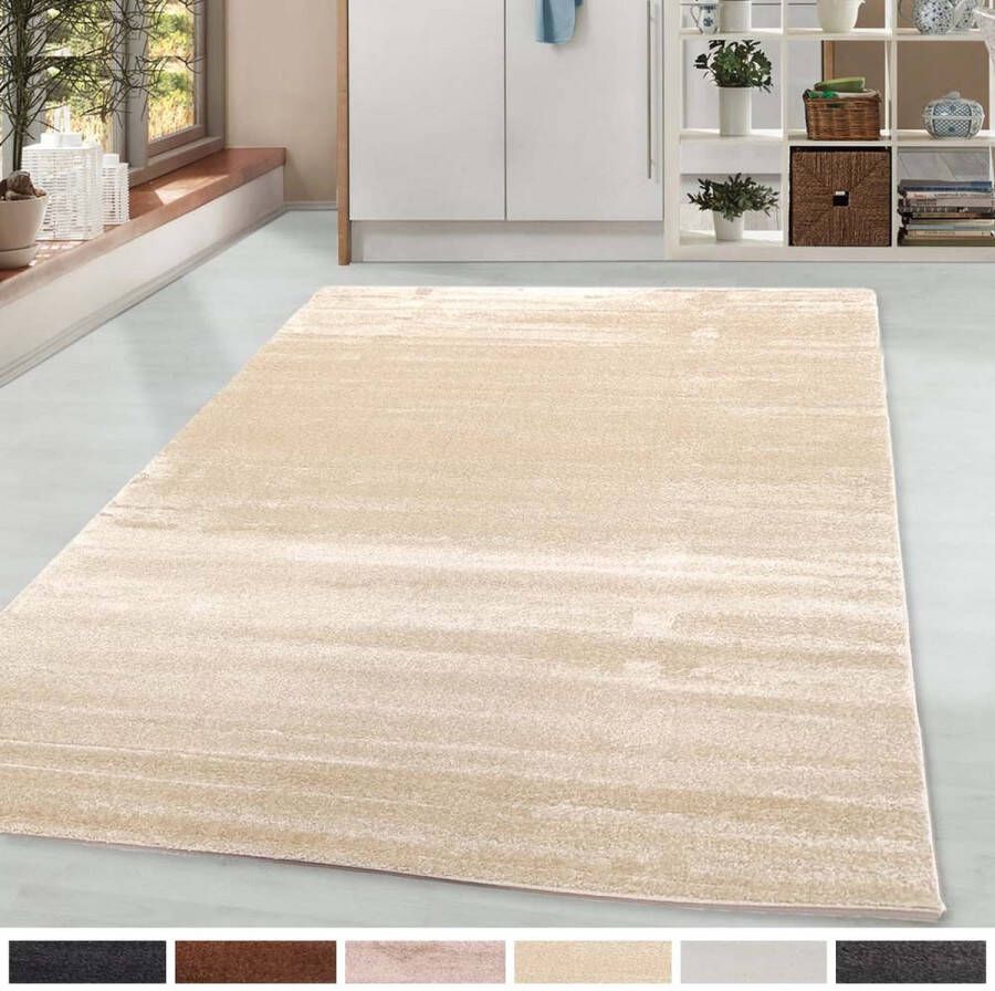 FlyCarpets Cosmo Effen Beige Vloerkleed 120 X 170 CM