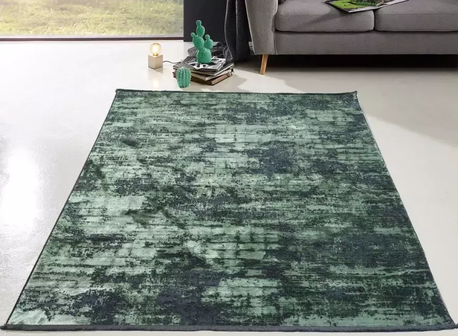 Flycarpets DOHA VINTAGE GROEN VLOERKLEED