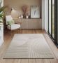 Flycarpets Elio Vloerkleed Modern Japandi Creme Laagpolig Tapijt 240x340 cm - Thumbnail 2