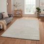 Flycarpets Elio Modern Japandi Vloerkleed Creme Laagpolig Tapijt 140x200 cm - Thumbnail 1