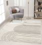 Flycarpets Eyoa Modern Vloerkleed Bruin Beige 80x300 cm - Thumbnail 2