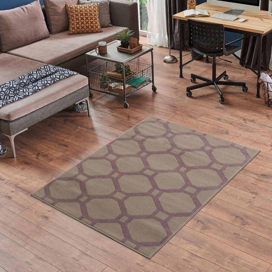 Flycarpets FLORENCE MODERN BRUIN PAARS VLOERKLEED BAROK DESIGN - Foto 1