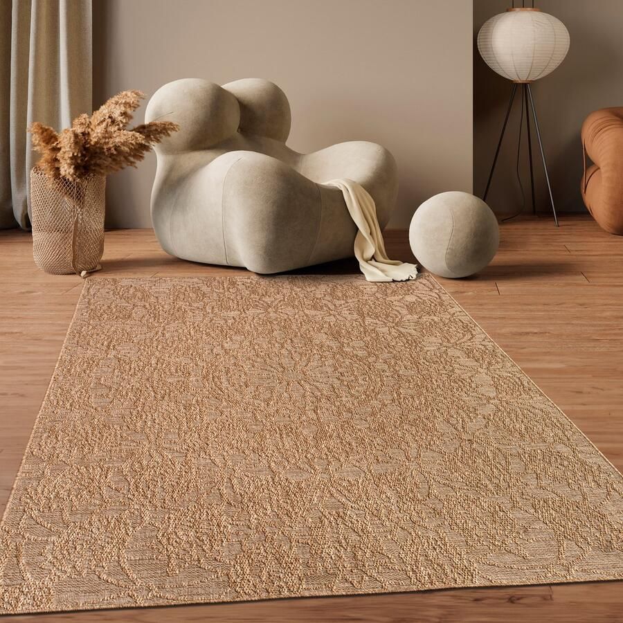 Flycarpets Binnen & Buitenkleed Rimoda Vintage Beige