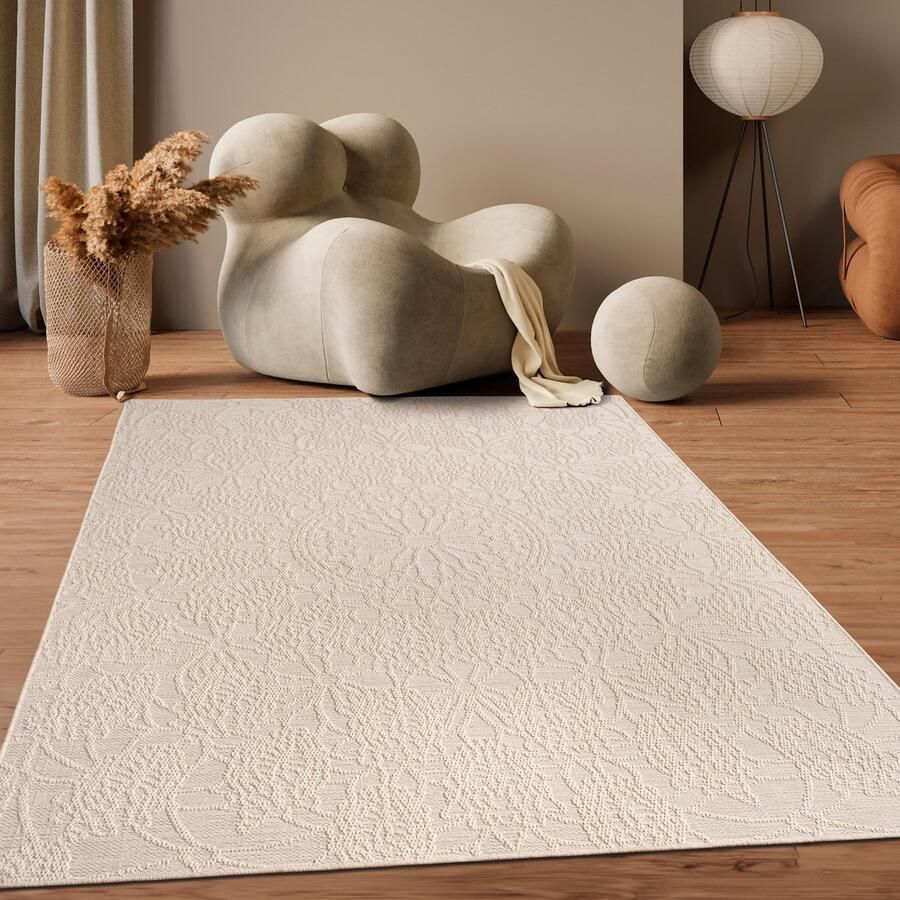 Flycarpets Binnen & Buitenkleed Rimoda Vintage Creme