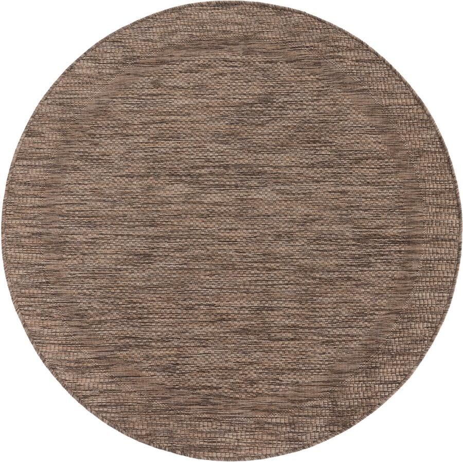 Flycarpets Binnen & Buitenkleed Romile Kader Lijstmotief Bruin