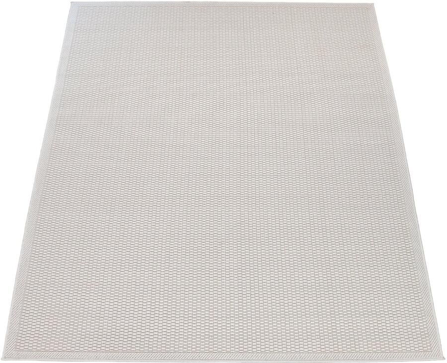 Flycarpets Binnen & Buitenkleed Timiso Effen Uni Creme Ivoor