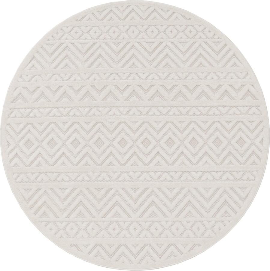 Flycarpets Binnen & Buitenkleed Vloerkleed Livotta Geo Creme