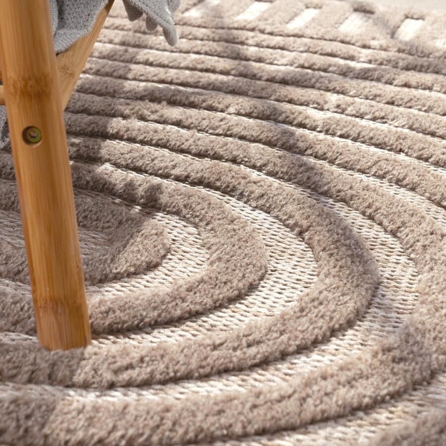 Flycarpets Binnen & Buitenkleed Vloerkleed Livotta Japandi Beige