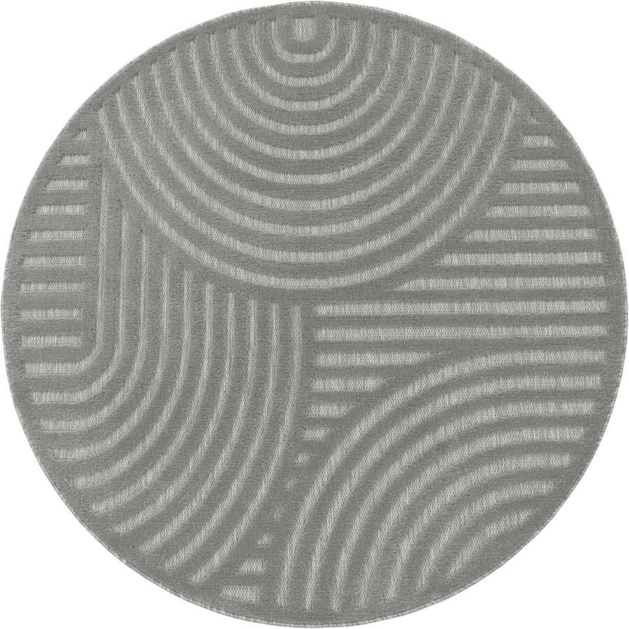 Flycarpets Binnen & Buitenkleed Vloerkleed Livotta Japandi Grijs