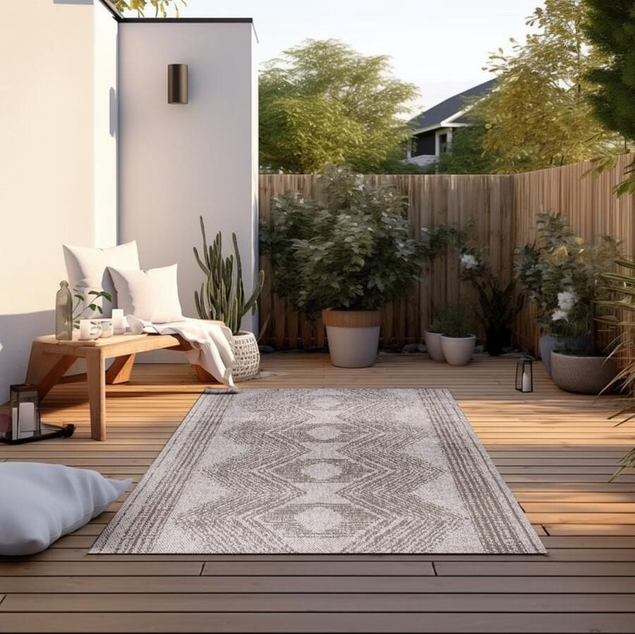 Flycarpets Elle Decoration Binnen & Buitenkleed Omkeerbaar Gemini Beige 160x230 cm