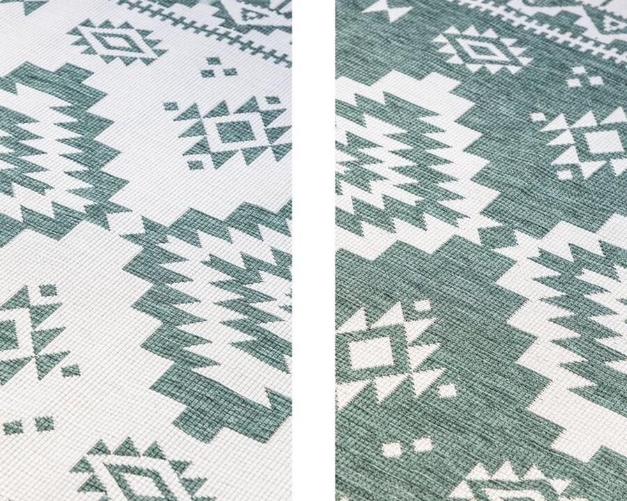 Flycarpets Elle Decoration Binnen & Buitenkleed Omkeerbaar Gemini Groen 120x170 cm