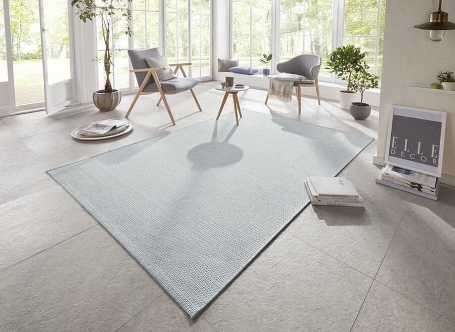 Flycarpets Elle Decoration Binnen & Buitenkleed Secret Laagpolig Blauw 200x290 cm