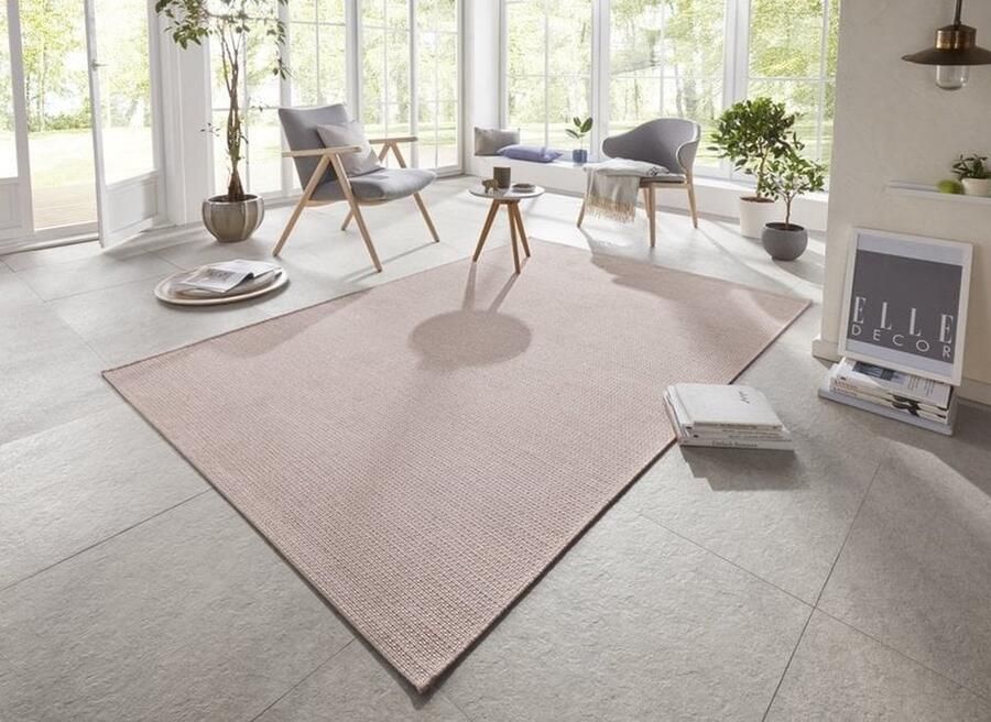 Flycarpets Elle Decoration Binnen & Buitenkleed Secret Laagpolig Roze 140x200 cm