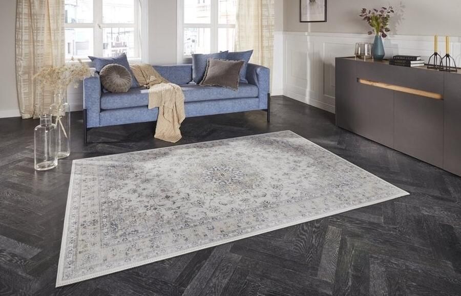 Flycarpets Elle Decoration Klassieke Vloerkleed Nain Grijs 80x150 cm