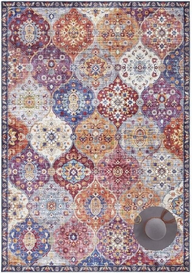 Flycarpets Elle Decoration Vintage Vloerkleed Ghom Klassiek Multi 160x230 cm