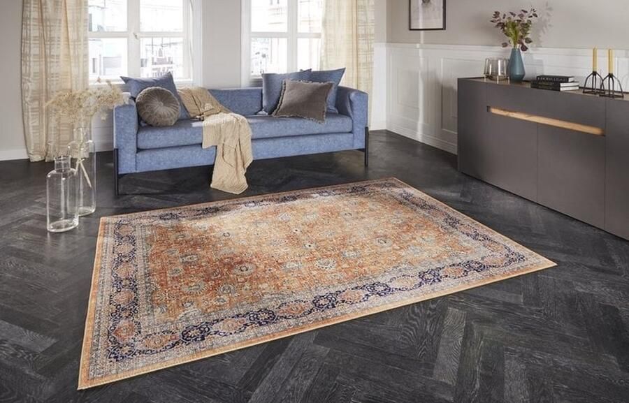 Flycarpets Elle Decoration Vintage Vloerkleed Maschad Klassiek Geel 120x160 cm