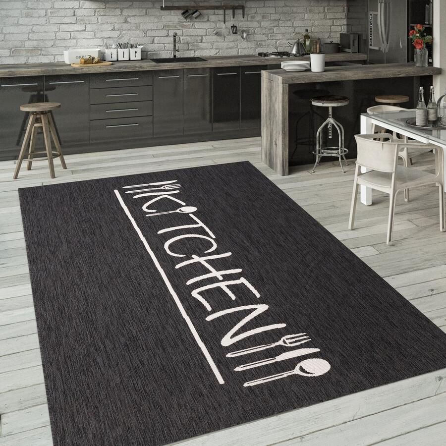 Flycarpets Keukenkleed Kitchen Antraciet