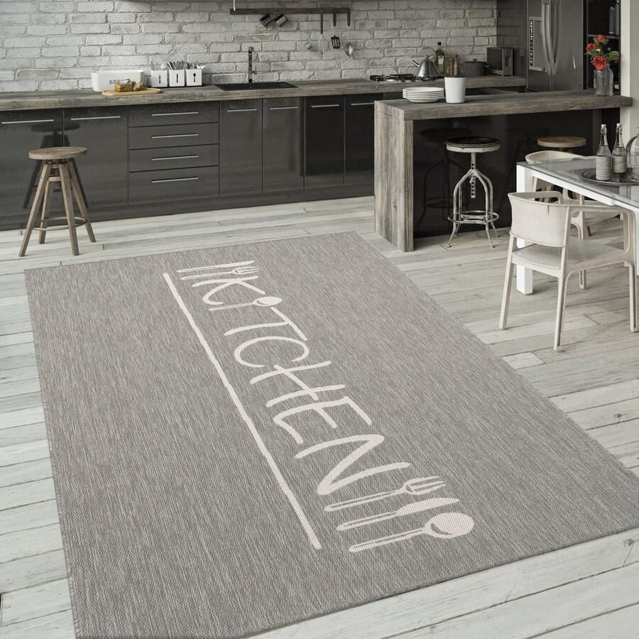 Flycarpets Keukenkleed Kitchen Grijs