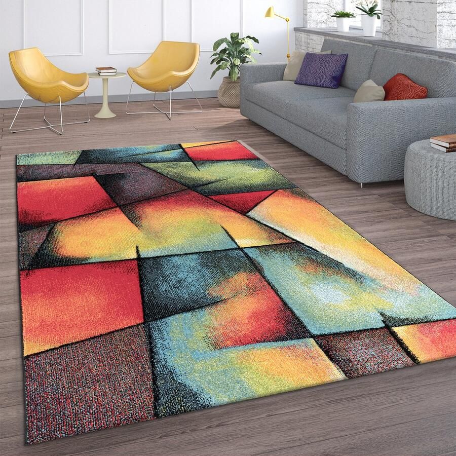Flycarpets Laagpolig Modern Vloerkleed Smarela Multi