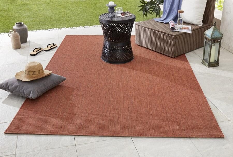 Flycarpets Laagpolig vloerkleed Binnen en buitenkleed Match Terra 200x290 cm