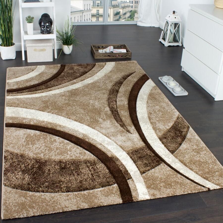 Flycarpets Laagpolig Vloerkleed Briloda Beige