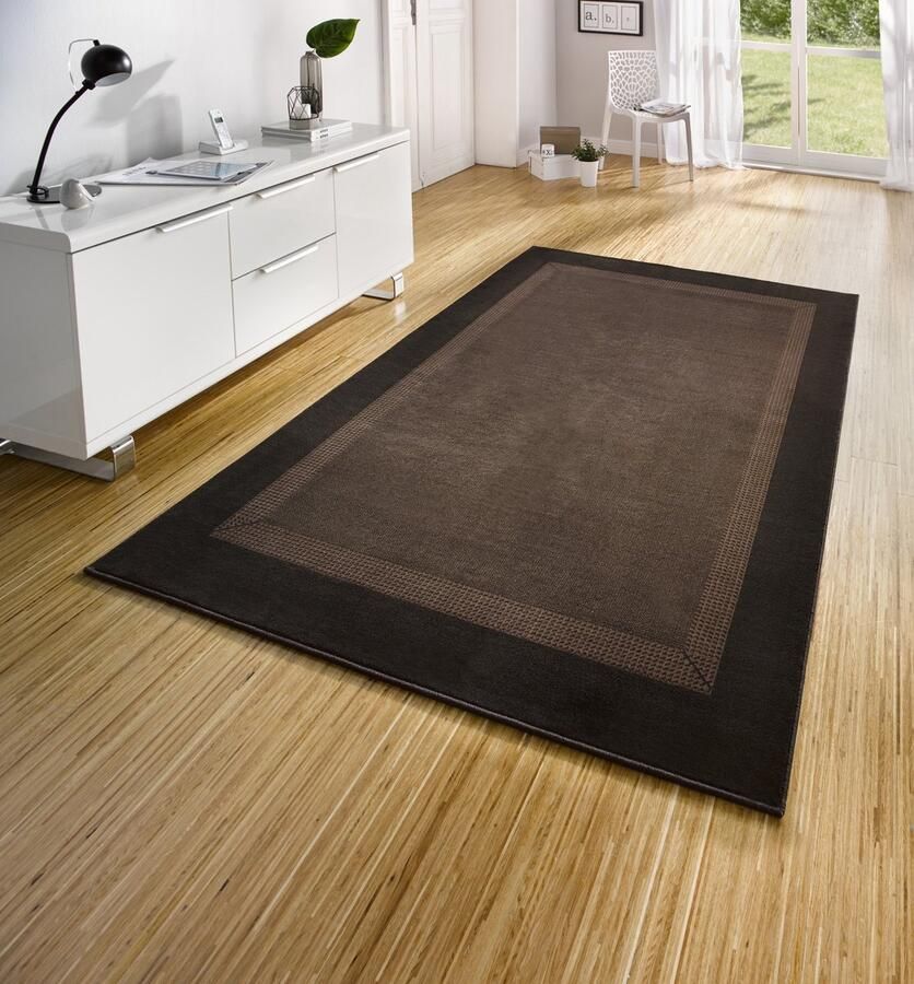 Flycarpets Laagpolig vloerkleed Designer Velours Bruin 200x290 cm