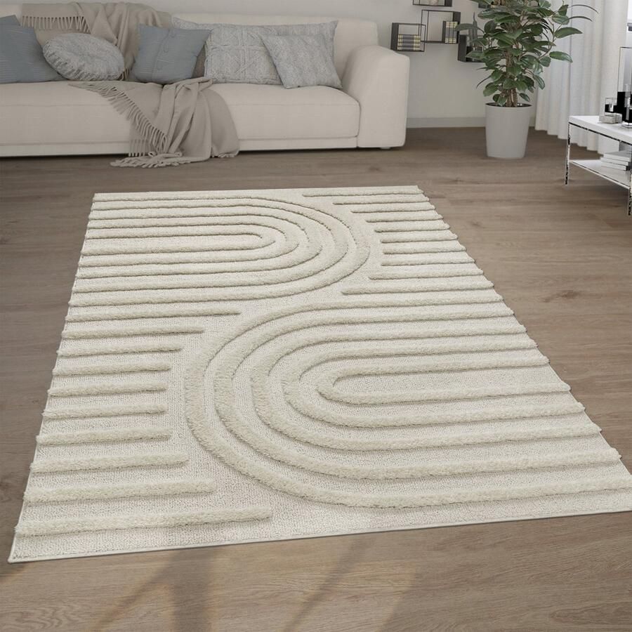 Flycarpets Laagpolig Vloerkleed Gen Japandi Creme