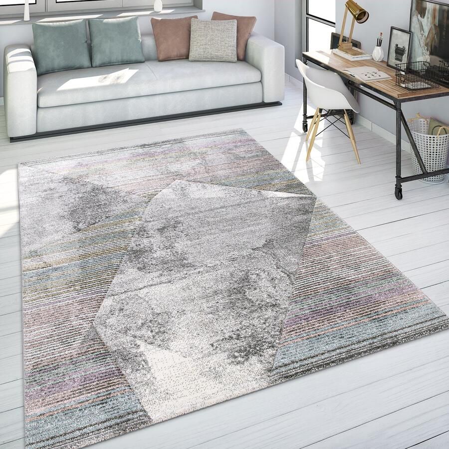 Flycarpets Laagpolig Vloerkleed Lareva Vintage Design Multi