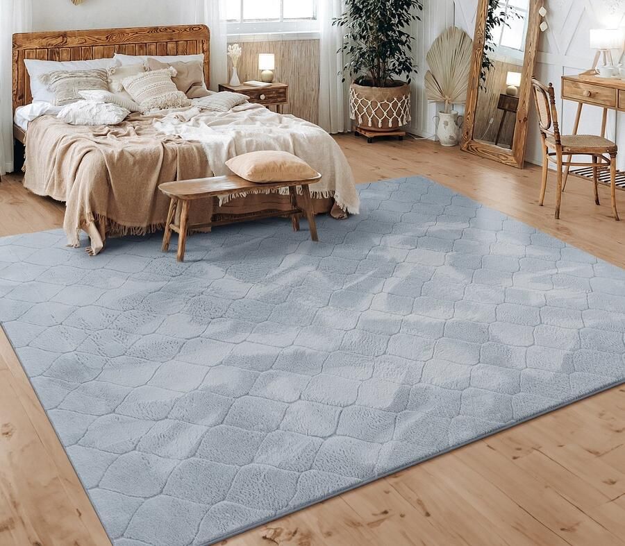 Flycarpets Laagpolig Vloerkleed Lely Barok Grijs