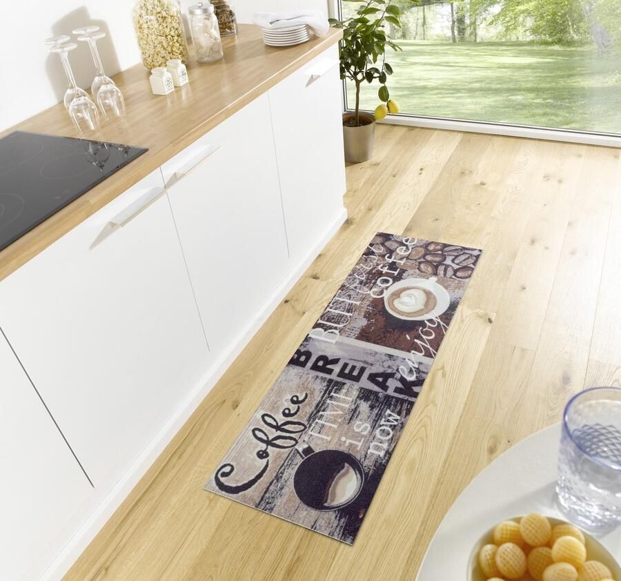 Flycarpets Loper Koffie Bruin 50x150 cm