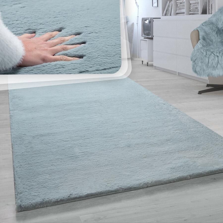 Flycarpets Rabbit Vloerkleed Turquoise