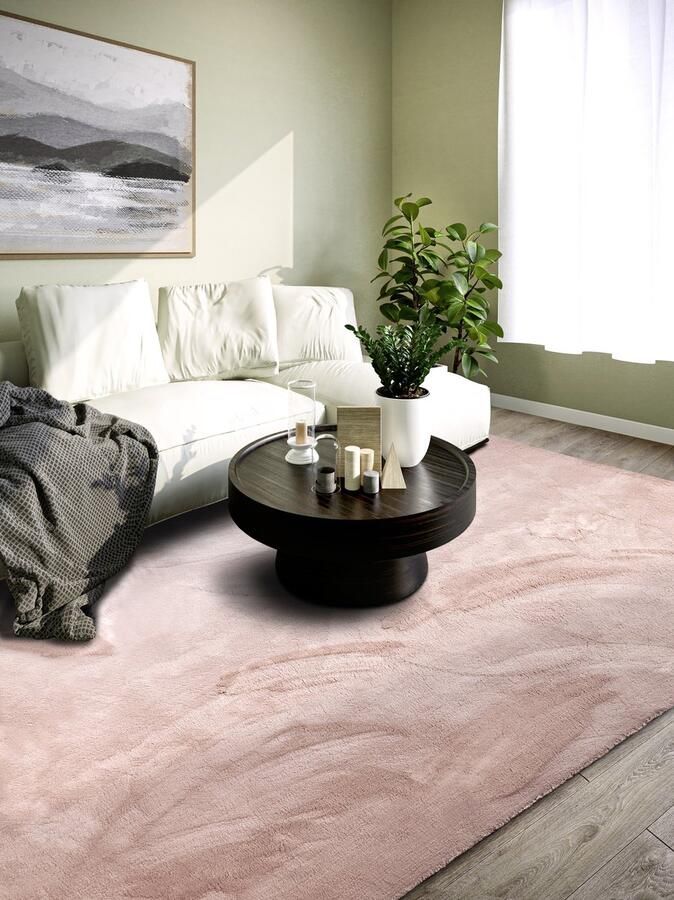 Villeroy & Boch Flycarpets Hoogpolig vloerkleed Leon Oudroze 200 x 290 cm