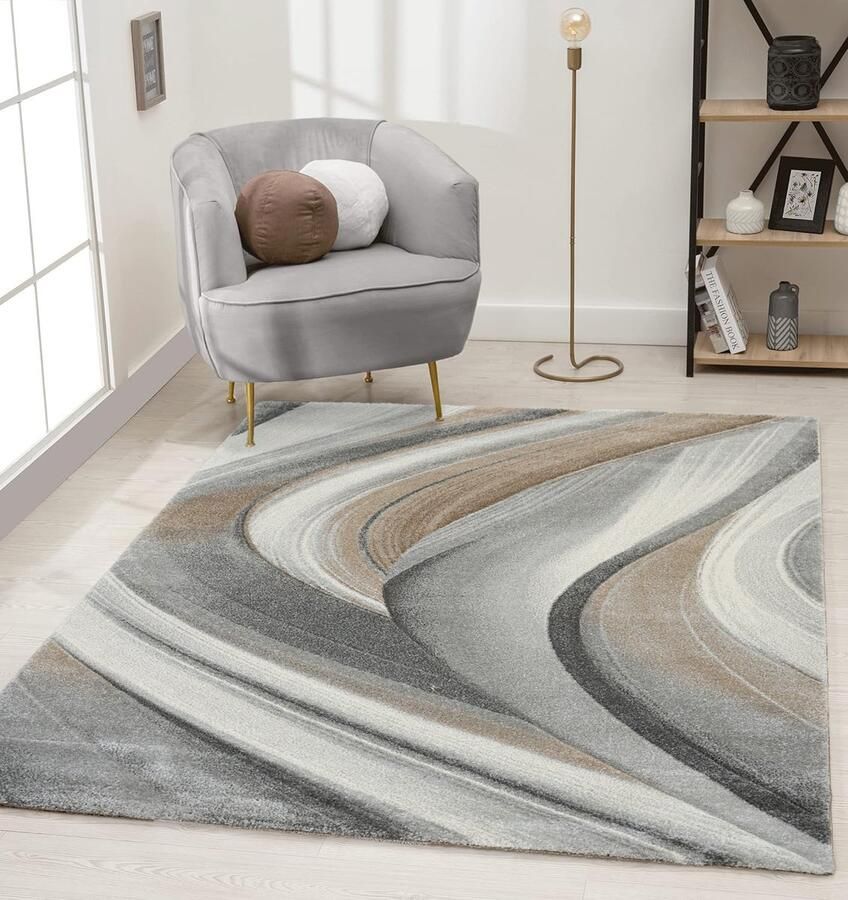 Flycarpets Vernazza Modern Bruin Beige vloerkleed 240 X 340 CM