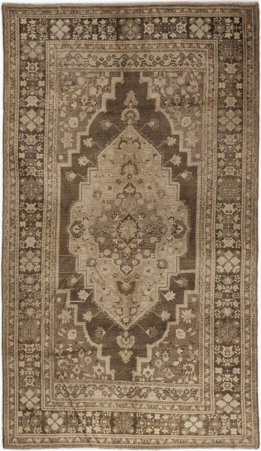 Flycarpets Hereke Klassiek Vloerkleed Bruin 200x350 cm