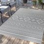 Flycarpets Hilaria Buitenkleed Voor Binnen & Buiten Vloerkleed Donkergrijs 200x290 cm - Thumbnail 2