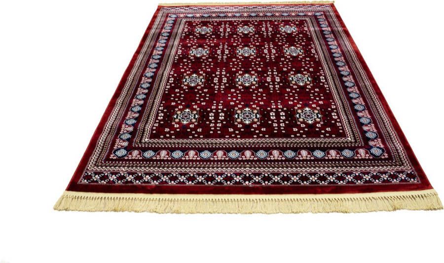 Flycarpets Isfahan Klassiek Oosters Medaillon Vloerkleed Rood 200x290 cm