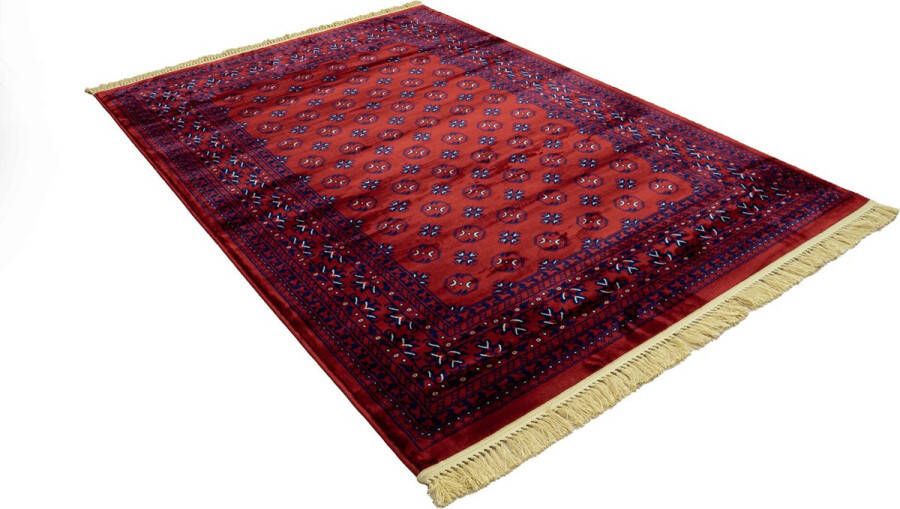 Flycarpets Isfahan Klassiek Perzisch Medaillon Vloerkleed Rood 240x340 cm