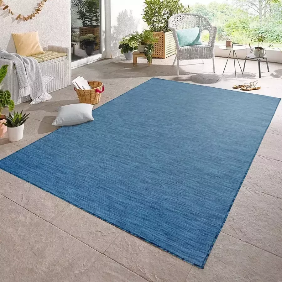 flycarpets JACE BUITENKLEED BLAUW VLOERKLEED INDOOR & OUTDOOR