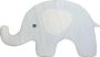 Flycarpets KIDS KINDERKAMER BLAUW VLOERKLEED OLIFANT - Thumbnail 1