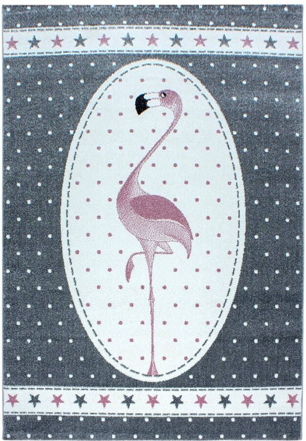 flycarpets Kids Kinderkamer Flamingo Roze Vloerkleed 200x290 cm