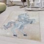 FlyCarpets Kids Kinderkamer Geel Vloerkleed Eenhoorn - Thumbnail 2