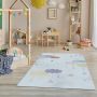 Flycarpets KIDS REPUBLIC KINDERKAMER LICHTGRIJS VLOERKLEED WOLKEN - Thumbnail 2