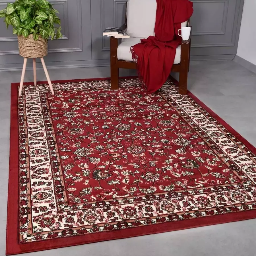 Flycarpets Klassiek Rood Vloerkleed Skazar Oosters motief Perzisch Tapijt 120x170cm Woonkamer - Foto 2