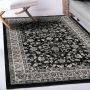 Flycarpets Klassiek Zwart Grijs Vloerkleed Skazar Oosters motief Perzisch Tapijt 80x150 cm - Thumbnail 2