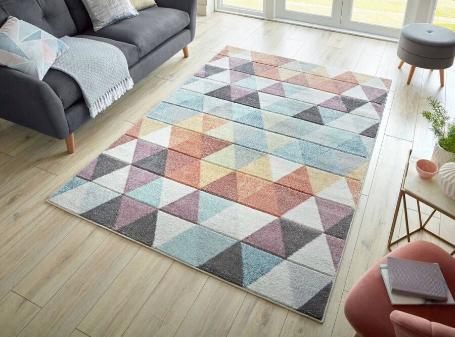 Flycarpets Kleurrijk Vloerkleed Eliza Laagpolig Geometrisch Multi 160x230 cm